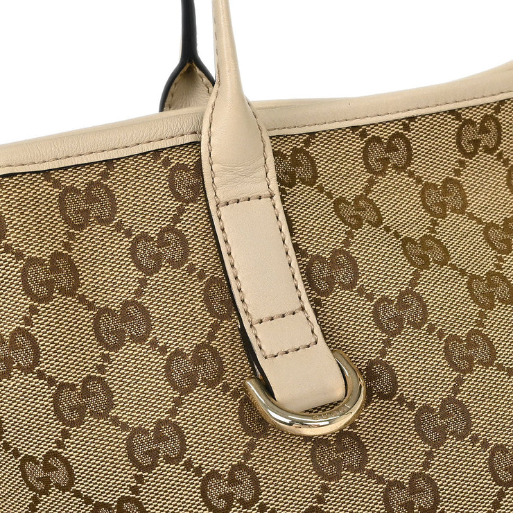 Gucci Brown Beige GG Tote Bag 169946 493075 144747