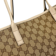 Gucci Brown Beige GG Tote Bag 169946 493075 144747