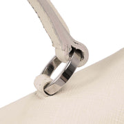 Salvatore Ferragamo Off-white Gancini 2way Handbag EO-21 7337 144748