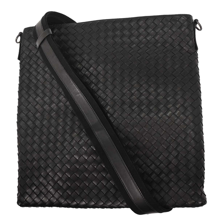 Bottega Veneta Black Intrecciato Shoulder Bag B05179968I 144751
