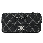 Chanel Black Nylon Paris Byzance Chain Shoulder Bag 144760