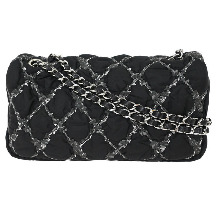 Chanel Black Nylon Paris Byzance Chain Shoulder Bag 144760