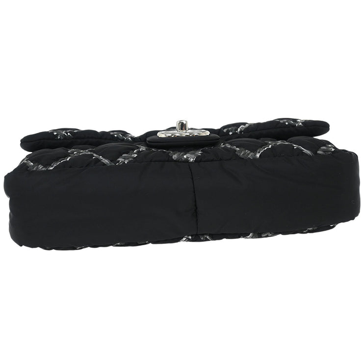 Chanel Black Nylon Paris Byzance Chain Shoulder Bag 144760