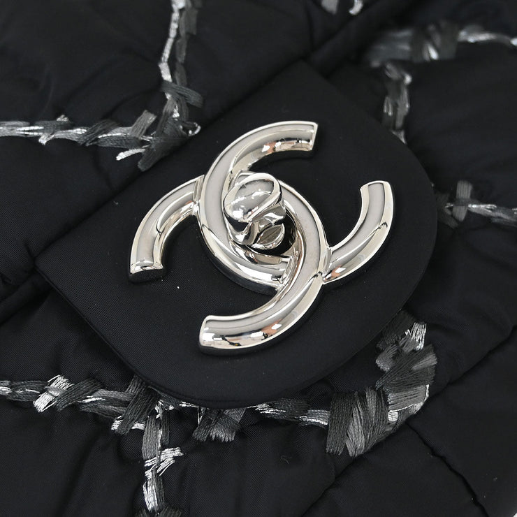 Chanel Black Nylon Paris Byzance Chain Shoulder Bag 144760