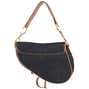 Christian Dior Navy Denim Saddle Handbag RU0040 144761
