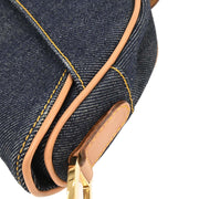 Christian Dior Navy Denim Saddle Handbag RU0040 144761
