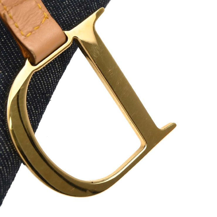 Christian Dior Navy Denim Saddle Handbag RU0040 144761