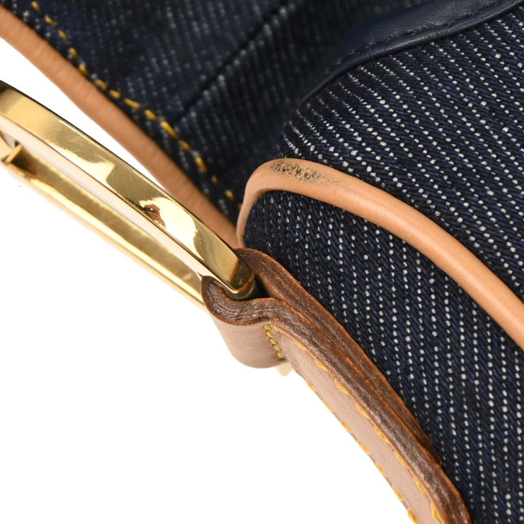 Christian Dior Navy Denim Saddle Handbag RU0040 144761