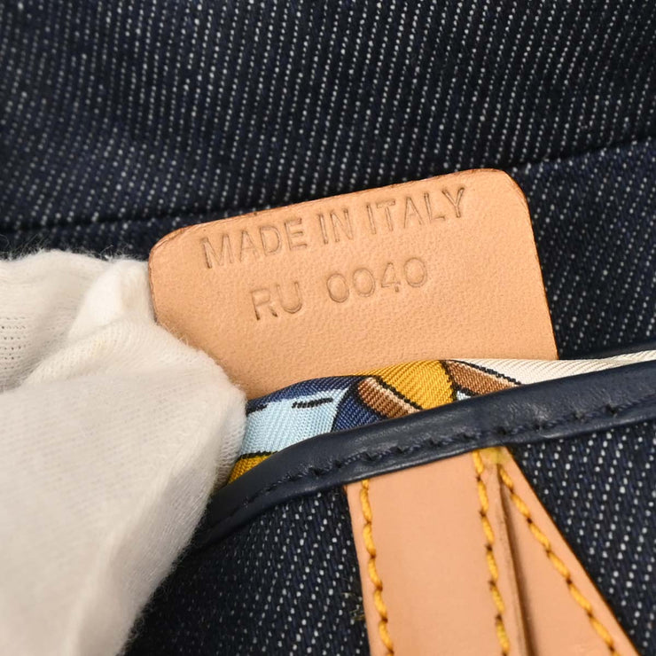 Christian Dior Navy Denim Saddle Handbag RU0040 144761