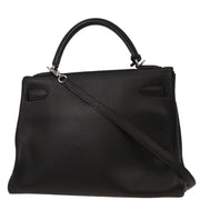 Hermes Black Togo Kelly 32 Retourne 2way Handbag  Square: K N31 144762