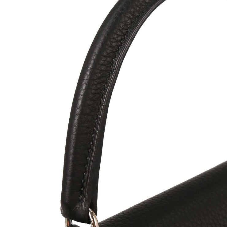 Hermes Black Togo Kelly 32 Retourne 2way Handbag  Square: K N31 144762