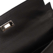 Hermes Black Togo Kelly 32 Retourne 2way Handbag  Square: K N31 144762
