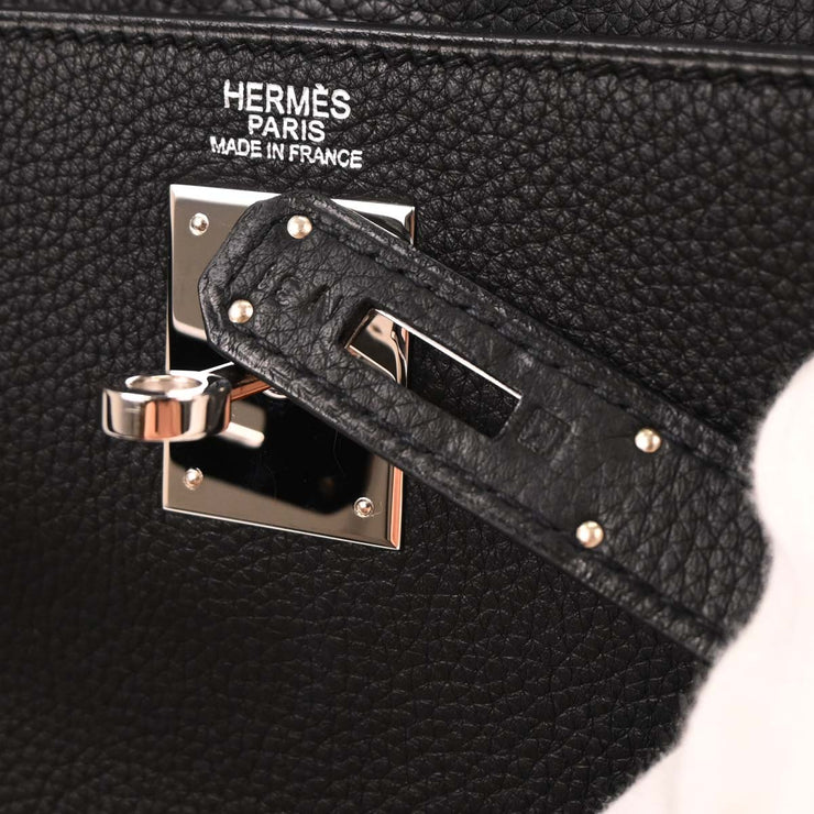 Hermes Black Togo Kelly 32 Retourne 2way Handbag  Square: K N31 144762
