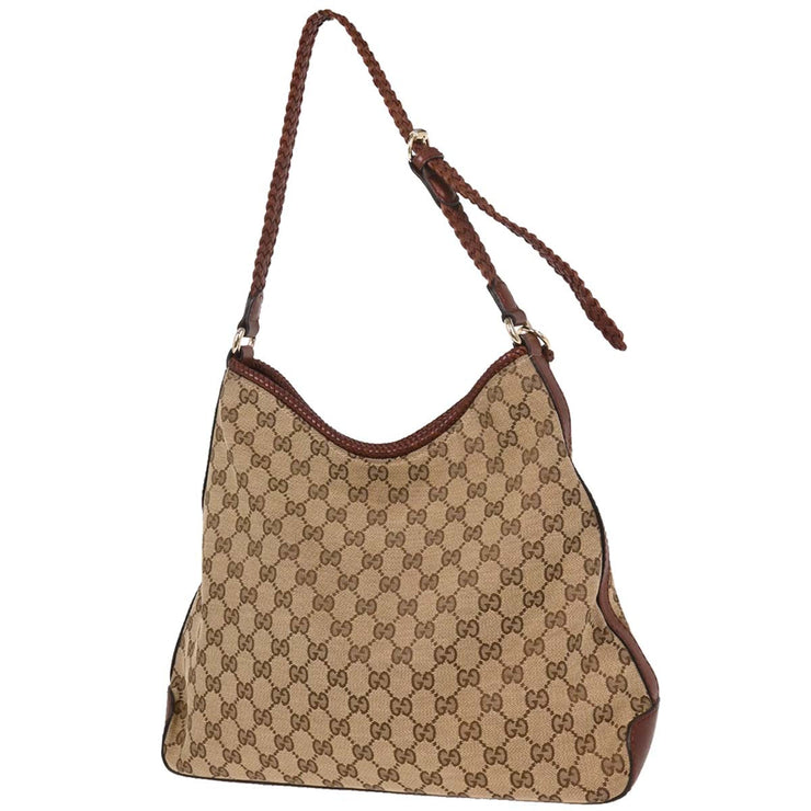 Gucci Beige Canvas GG Marrakech Hobo Shoulder Bag 257026 203998 144764