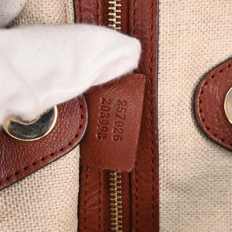 Gucci Beige Canvas GG Marrakech Hobo Shoulder Bag 257026 203998 144764