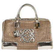 Loewe Silver Leather Amazona 36 Handbag 010207 144767