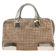 Loewe Silver Leather Amazona 36 Handbag 010207 144767