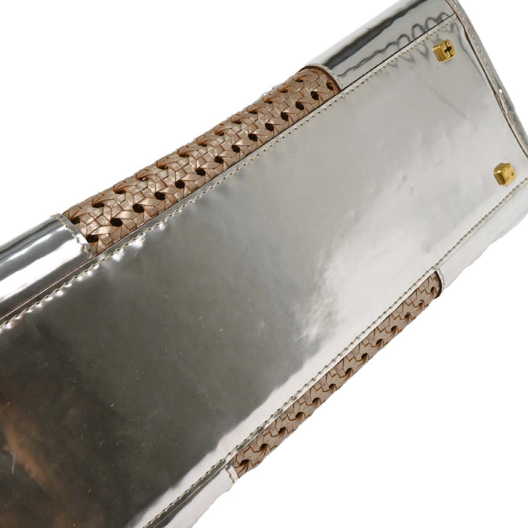 Loewe Silver Leather Amazona 36 Handbag 010207 144767