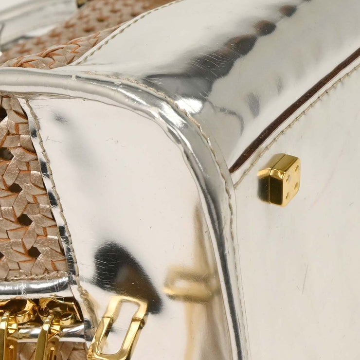 Loewe Silver Leather Amazona 36 Handbag 010207 144767