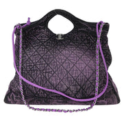 Chanel Purple Denim Chanel 31 Shopping Bag 2way Handbag 144769