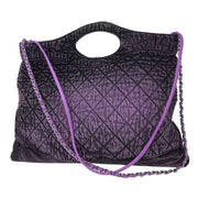 Chanel Purple Denim Chanel 31 Shopping Bag 2way Handbag 144769