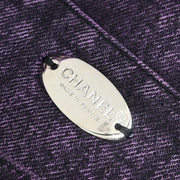 Chanel Purple Denim Chanel 31 Shopping Bag 2way Handbag 144769