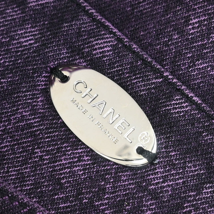 Chanel Purple Denim Chanel 31 Shopping Bag 2way Handbag 144769