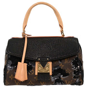 Louis Vuitton Monogram Fleur de Jais Carrousel Handbag M40434 TJ4100 144772