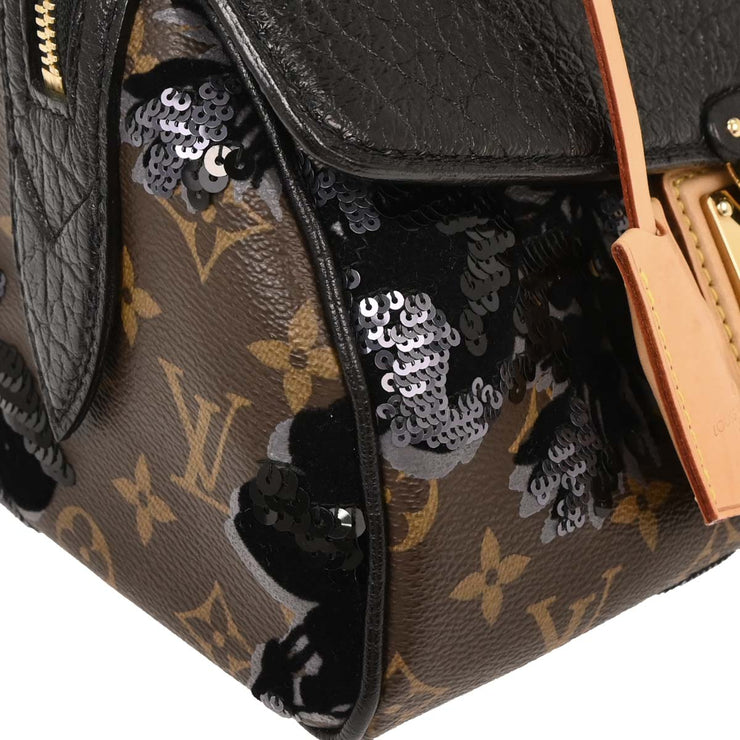 Louis Vuitton Monogram Fleur de Jais Carrousel Handbag M40434 TJ4100 144772