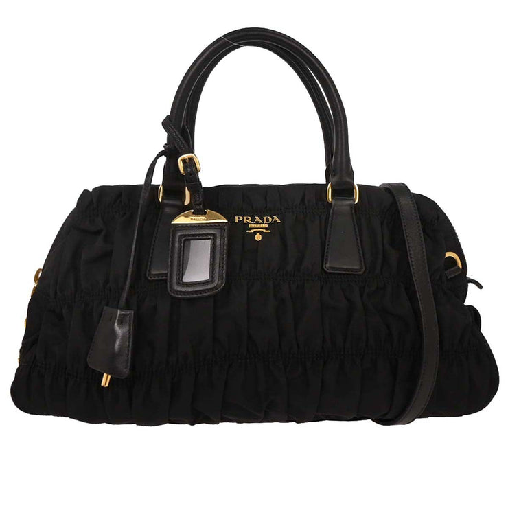 Prada Black Nylon Handbag 197/B 144773