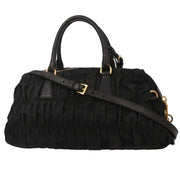 Prada Black Nylon Handbag 197/B 144773