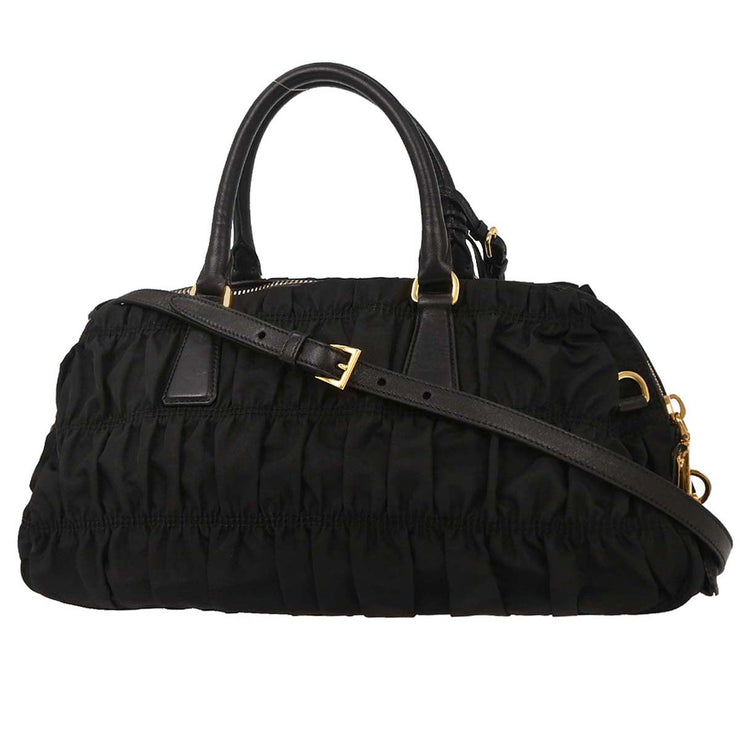 Prada Black Nylon Handbag 197/B 144773