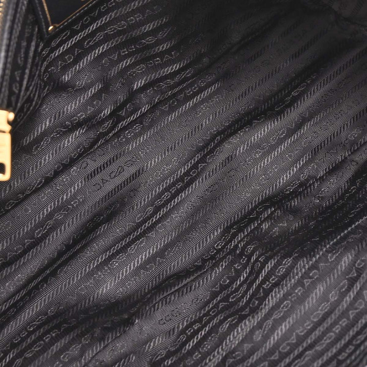 Prada Black Nylon Handbag 197/B 144773