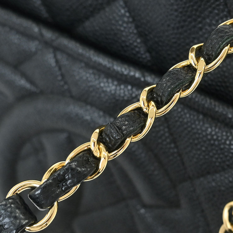 Chanel Black Calfskin Timeless CC Chain Tote Bag 144775
