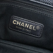 Chanel Black Calfskin Timeless CC Chain Tote Bag 144775
