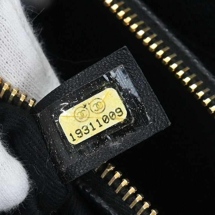 Chanel Black Calfskin Timeless CC Chain Tote Bag 144775