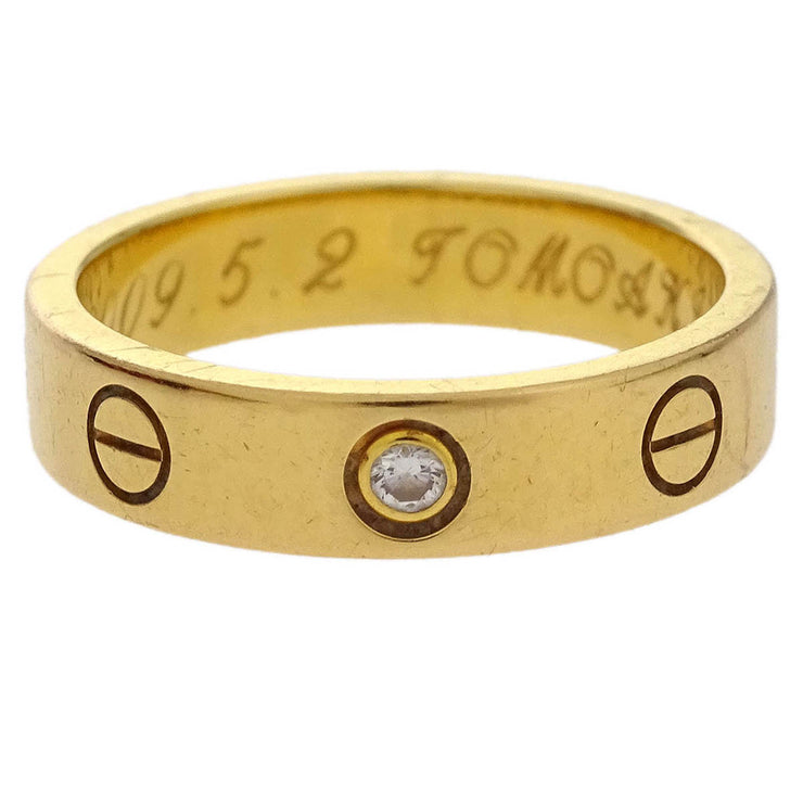 Cartier Mini Love Ring 750 Diamond #49 PB9039 144777