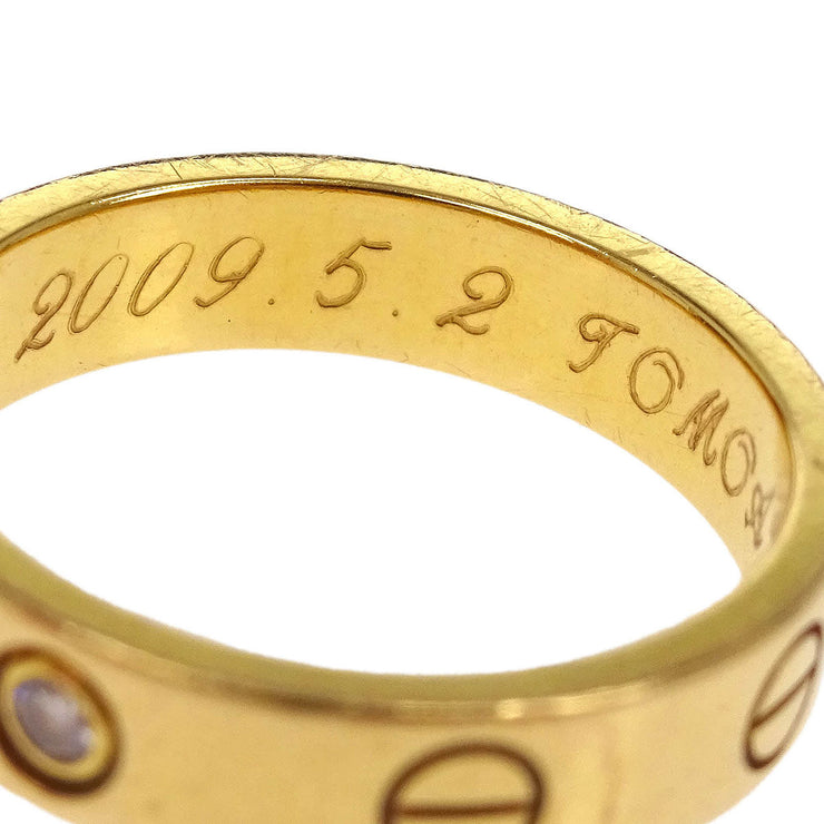 Cartier Mini Love Ring 750 Diamond #49 PB9039 144777