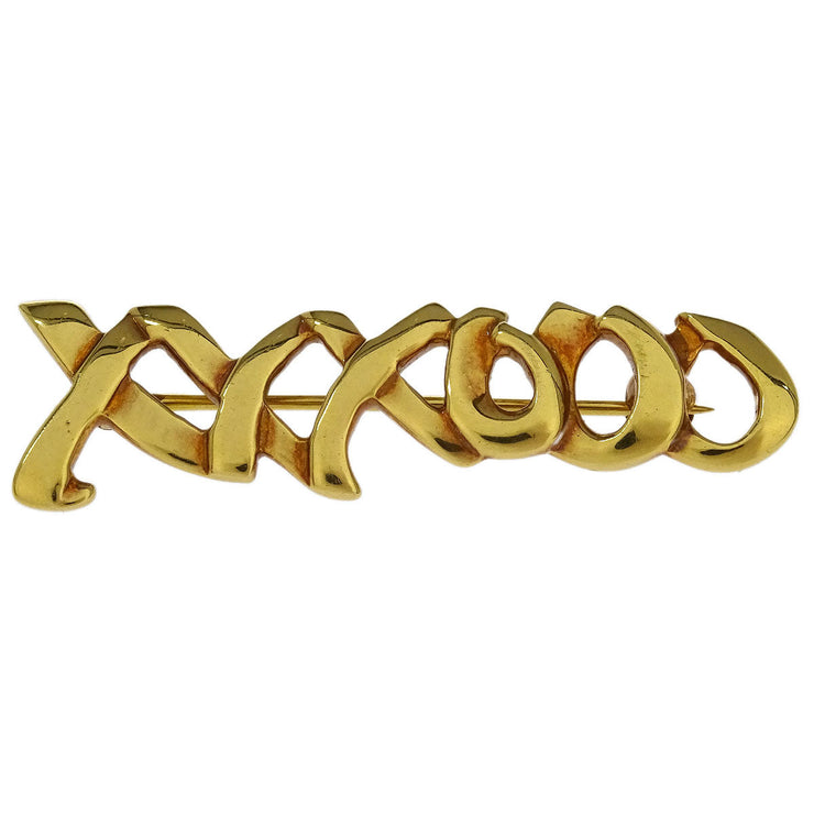 Tiffany & Co. Love & Kiss Brooch Pin Gold 750 144790