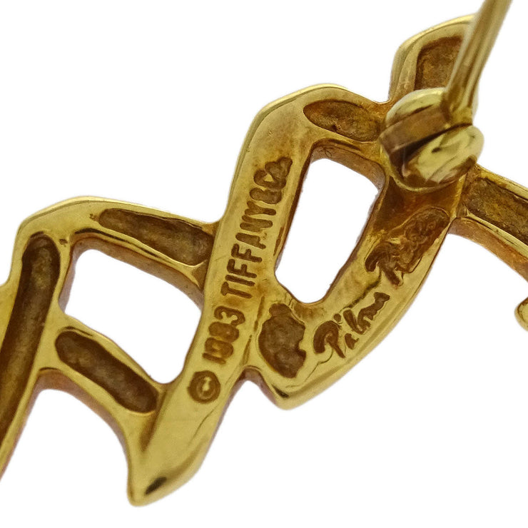 Tiffany & Co. Love & Kiss Brooch Pin Gold 750 144790