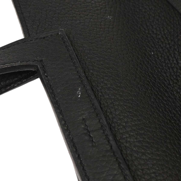 Hermes Black Taurillon Clemence Halzan 31 2way Tote Bag ABT011TD 144806