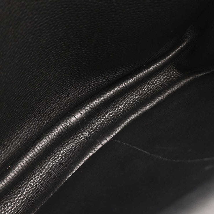 Hermes Black Taurillon Clemence Halzan 31 2way Tote Bag ABT011TD 144806