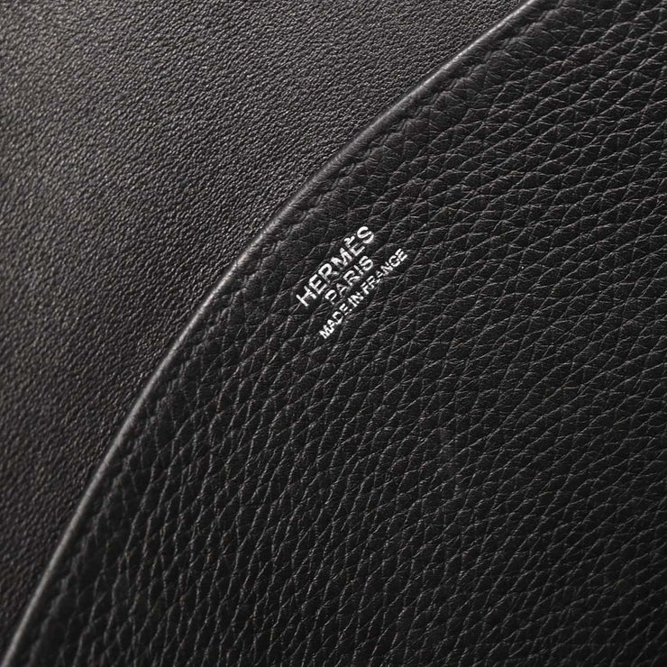 Hermes Black Taurillon Clemence Halzan 31 2way Tote Bag ABT011TD 144806