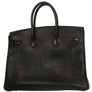 Hermes Black Ardennes Birkin 35 Handbag 6E Square:F 144807