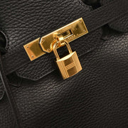 Hermes Black Ardennes Birkin 35 Handbag 6E Square:F 144807