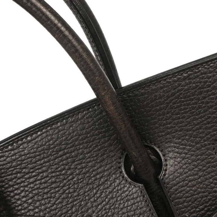Hermes Black Ardennes Birkin 35 Handbag 6E Square:F 144807