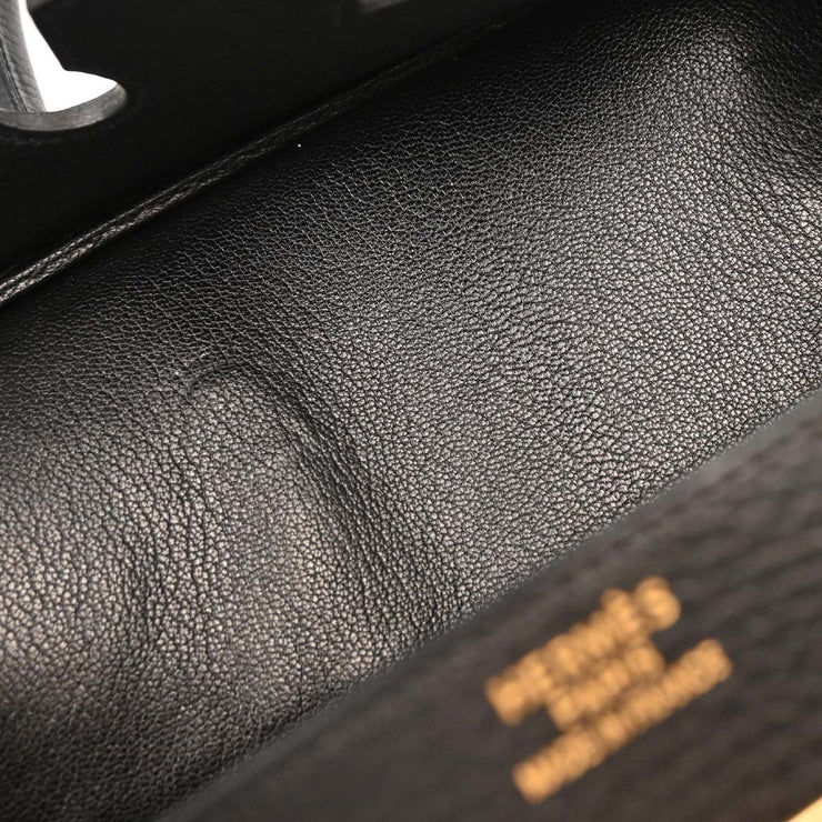 Hermes Black Ardennes Birkin 35 Handbag 6E Square:F 144807