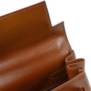 Hermes Fauve Box Calf Kelly 32 Retourne 2way Handbag  Square:G 107.S 144808