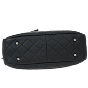 Chanel Black Lambskin Ultra Pocket Shopping Tote 2way Handbag 144810