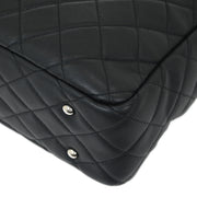 Chanel Black Lambskin Ultra Pocket Shopping Tote 2way Handbag 144810